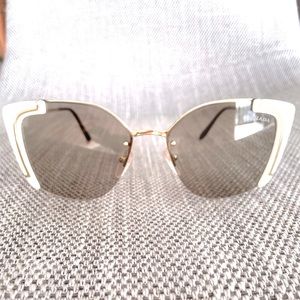 Prada sunglasses with white trim